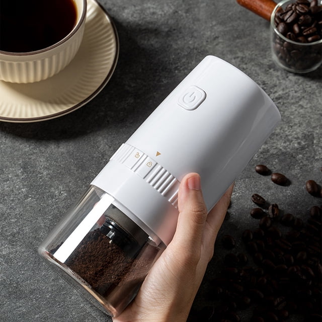 Kbndieu Portable Bean Mill Easy to Carry Coffee Grinder Wireless Rechargeable Coffee Coffee Grinder Suitable for Home Kitchen Coffee Grinder Home Essentials