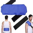 thumbnail image 1 of Gel Ice Wrap, Ice Pack Adjustable Elastic Wrap Highly Adaptable Blue Pain Relief Safe Gel  for Waist for Men, 1 of 8
