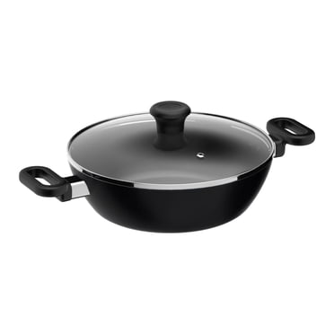 Maharaja 26cm Antiadhésif Karahi avec Couvercle