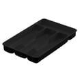 thumbnail image 1 of Small Cutlery Tray Kitchen Spoon forks Cutlery Separation Finishing Rack 4 Compartments Utensil Storage Box Drawer Organizer 6.9*10.6inch, 1 of 8