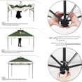 thumbnail image 3 of Suntime 12 x 12 Instant Pop Up Solar Light Screen Canopy Tent Cover, Green, 3 of 8