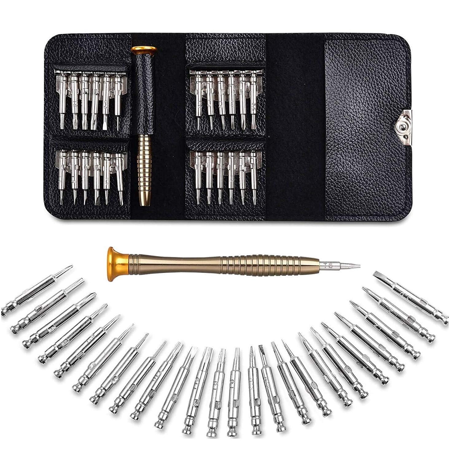 25 In 1 Interchangeable Multipurpose Precision Mini Screwdriver Set | Magnetic Slot Wrench Bits Repair Tools Kit, Combination Screwdriver Set For Home Appliances, Laptop, Mobile Repair