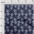 thumbnail image 1 of oneOone Polyester Lycra Fabric Leaves & Floral Block Printed Fabric 1 Yard 56 Inch Wide, 1 of 4