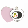 thumbnail image 1 of Traditional Japanese Local Maki Sushi Mirror Travel Purse Makeup Heart Pink, 1 of 4