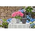 thumbnail image 2 of Mainstays Basic Bell Planter 6in Grey, Classic Design with Attached Tray Durable Weather Resistant Matte Finish, 2 of 4