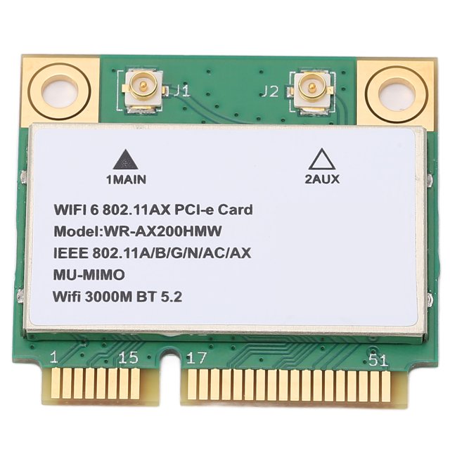 Carte Réseau Sans Fil, Transmission Efficace de Carte Sans Fil Résistante à l'Usure 2.4g / 5g Double Bande pour Ordinateur Portable pour Lecteur de Conseil