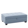 thumbnail image 1 of Antonio Tufted Fabric Storage Ottoman, 1 of 9