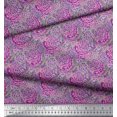 thumbnail image 2 of Soimoi Polyester Crepe Fabric Brush Stroke Abstract Printed Craft Fabric by The Yard 42 Inch Wide, 2 of 3