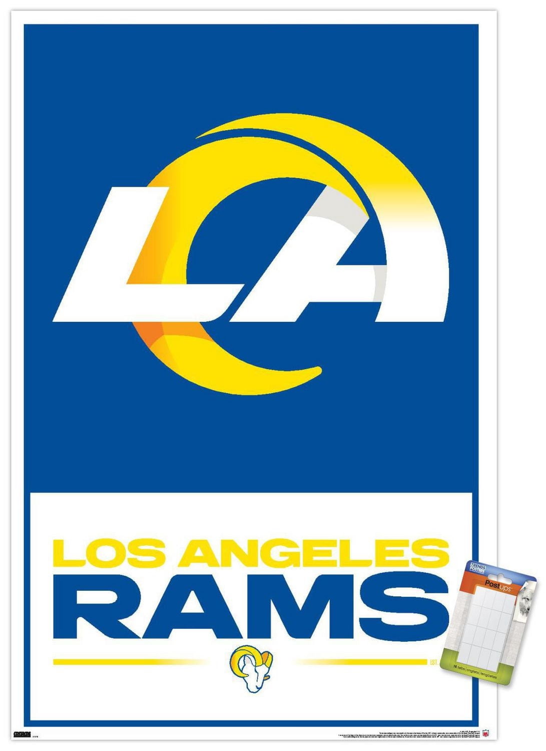 NFL Los Angeles Rams - Logo 21 Wall Poster