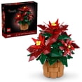 thumbnail image 1 of LEGO Icons Poinsettia Plant Building Set, Holiday Home Décor, Grande Italia Plant, Holiday Centerpiece, 10370, 1 of 6