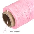 thumbnail image 4 of Unique Bargains 186 Yards 210D/1mm Leather Sewing Thread Polyester Waxed Cord, Light Pink, 4 of 5