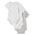 thumbnail image 2 of George Infants' Unisex Layette 100% Cotton 3-Pack Bodysuit, 2 of 2