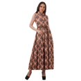 thumbnail image 1 of Moomaya Robes à Étages en Rayonne pour Femmes Imprimées Col Classique Robe-Chemise Femmes, 1 of 4