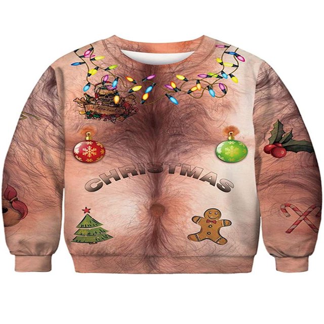 Pull à Manches Longues Chandails en Molleton d'Halloween pour Hommes et Femmes avec Imprimé