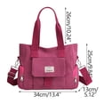 thumbnail image 2 of TopLLC Sac en Toile Grande Capacité Sac pour Femmes Sac à Main Mode Sac Bandoulière Polyvalent pour Femmes Sac Messager, 2 of 7