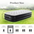 thumbnail image 2 of edx Matelas Pneumatique Simple de 18 Pouces de Hauteur, Gonflable avec Pompe Électrique Intégrée, Gonflage Rapide pour Adultes, Camping, Usage Intérieur Extérieur, 2 of 8