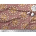 thumbnail image 2 of Soimoi Silk Fabric Moroccan Damask Print Fabric by Yard 42 Inch Wide, 2 of 3