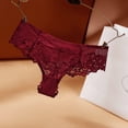 thumbnail image 2 of WZXFASHION Femmes Lingerie Aguichant en Dentelle Tentation Culottes Taille Basse String sous-Vêtements Intimes Rouge m, 2 of 4