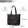 thumbnail image 3 of Astronaut Rocket Print Weekender Bag Large Capacity Travel Tote with Outer Space Cosmos Theme, Lightweight Airplane Friendly, 3 of 5
