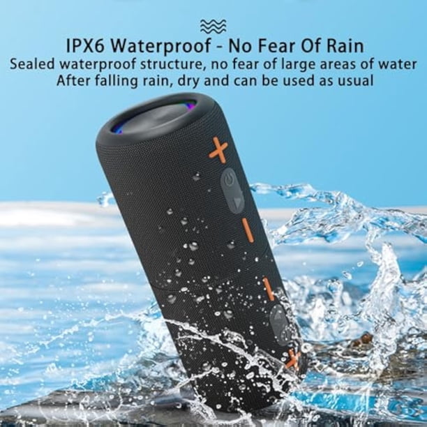 2 in 1 Splittable Bluetooth Speaker, Waterproof Dual Pairing, Deep