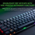 thumbnail image 4 of Razer Huntsman Mini 60 Percent Wired Optical Clicky Switch Gaming Keyboard with Chroma RGB Backlighting, PBT Keycaps, Mechanical Keyboards for PC Gaming Computer - Classic Black (Renewed), 4 of 7