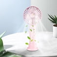 thumbnail image 3 of Pink Portable Handheld Small Fan Usb Charging Mini Rechargeable Student Dormitory Office Compact Design Long Battery Life Efficient Cooling Lightweight, 3 of 9