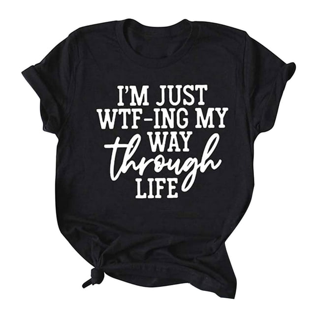 AMERTEER T-Shirts à Col Rond pour Femmes, Mode, Imprimés, Grande Taille, Manches Courtes, T-shirt Graphique, Hauts T-shirt pour Femmes