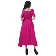 thumbnail image 4 of Moomaya Robe à Encolure Dégagée à Manches Courtes Imprimée avec Cordon à la Taille pour Femmes, 4 of 4