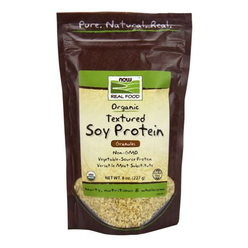 Now Foods Textured Soy Protein Granules-Certified Organic, 8 OZ
