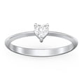 thumbnail image 2 of Heart Birthstone Ring - Cubic Zirconia / White Topaz (April), 2 of 6