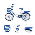thumbnail image 3 of Miangastore Vélo Miniature de Simulation en Plastique Bleu 1 Ensemble 7.9x4.7 Po, 3 of 8