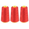 thumbnail image 2 of Clearance! WNEGSTG Home Decor Household Color Polyester Sewing Thread Pagoda Thread 3Pc 2300 Yards Red, 2 of 3