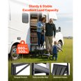 thumbnail image 2 of KFFKFF RV Steps with Handrail, 3 Steps, 660 lbs Load Capacity, Heavy Duty Outdoor RV Stairs with Non-Slip Mat for Elderly and Pets, Portable Stairs for Hot Tub, 2 of 9