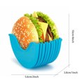 thumbnail image 2 of Reusable Burger Holder Stretchable Burger Bun Shell Eco Friendly For The Elderly Children, 2 of 8