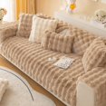 thumbnail image 2 of Big Sale ! Huayishang Sofa Cover,Sofa Cover,Interesting Comfortable Solid Color Anti Slip Sofa Cover Rabbit Plush Sofa Cover Comfortable Plush Sofa Cover Soft Faux Sofa, 2 of 9