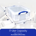 thumbnail image 2 of Really Useful Box 17L Storage Container w/Snap Lid & Clip Lock Handles, 2 of 8