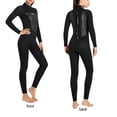 thumbnail image 1 of Combinaison de Plongée Haute Efficacité Anti-Froid Maillots de Bain Confortables Écran Solaire Puissant Réduire la Résistance à l'Eau Combinaison Classique Col Rond Femme Noir m, 1 of 7