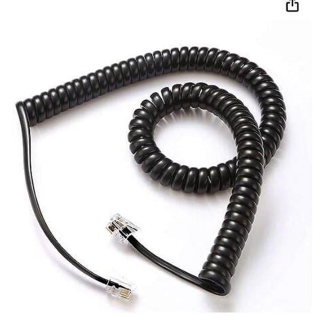 HLONK 2 Pcs Cordons Téléphoniques Cordons de Téléphone Cordons de Combiné Cordons de Combiné Téléphonique Enroulés