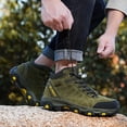 thumbnail image 3 of Dakaela Mens Womens Winter Hiking Boots Waterproof Warm Snow Booties Non Slip Motorcycle Combat Boot, 3 of 8