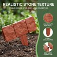 thumbnail image 3 of Plastic Garden Retaining Fence - Decorative Flower Bed Fence for Landscaping, Garden Edging & Garden Divider, Tool-Free Installation (10, Milky White), 3 of 7