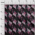 thumbnail image 1 of oneOone Cotton Silk Fabric Leaves Block Printed Fabric 1 Yard 42 Inch Wide, 1 of 4