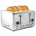 thumbnail image 1 of MegaChef  4 Slice Toaster in Stainless Steel, Silver, 1 of 1