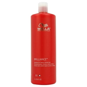 Brilliance Shampoo For Coarse Colored Hair by Wella for Unisex - 33.8 oz Shampoo