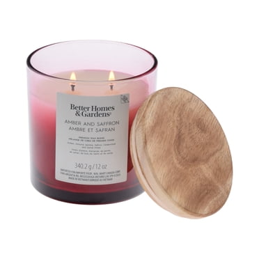 Better Homes & Gardens Scented 2-wick 12 oz. Parrafin Wax Ombre Jar Candle, Amber and Saffron