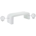 thumbnail image 5 of Meridian Furniture Banc en Similicuir Blanc Arc, 5 of 5