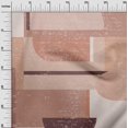 thumbnail image 3 of oneOone Cotton Flex Rose Brown Fabric Geometric Abstract Random Shapes Fabric For Sewing Printed Craft Fabric By The Yard 40 Inch Wide, 3 of 4