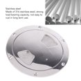 thumbnail image 4 of 316 Stainless Steel Boat Deck Round Plate Detachable Marine Inspection Hatch with Groove for Boat RV Access, 4 of 7
