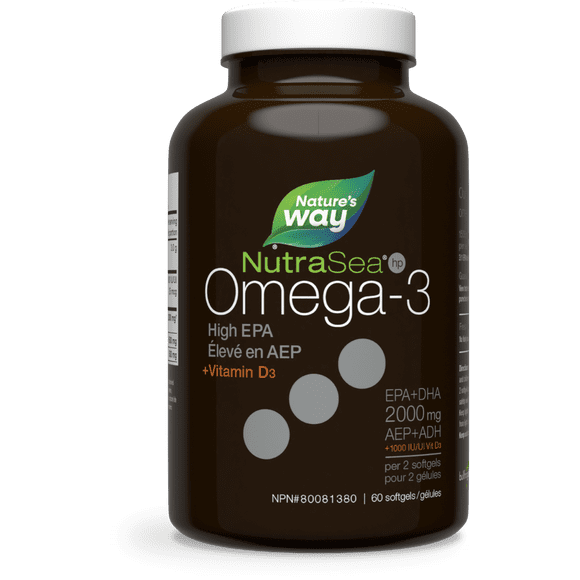 Nature's Way NutraSea HP+D 60ct Liquidgels