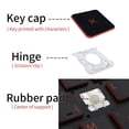 thumbnail image 2 of Replacement Keycap Key Cap Scissor Clip Hinge For HP OMEN COMPAQ ZBook Sleekbook EliteBook ENVY Probook Pavilion Laptop Keyboard 2 Keycap and Hinge, 2 of 5