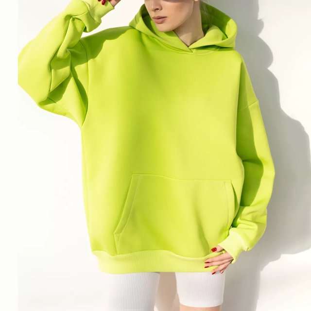 IMENGL Hoodies oversized sweatshirts pullover, Green L, Size M-XL